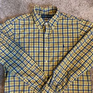 **POLO RALPH LAUREN** plaid button down SIZE LARGE